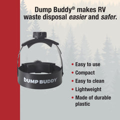 Dump Buddy mesh-drying-bag included keeps components dry for travel.