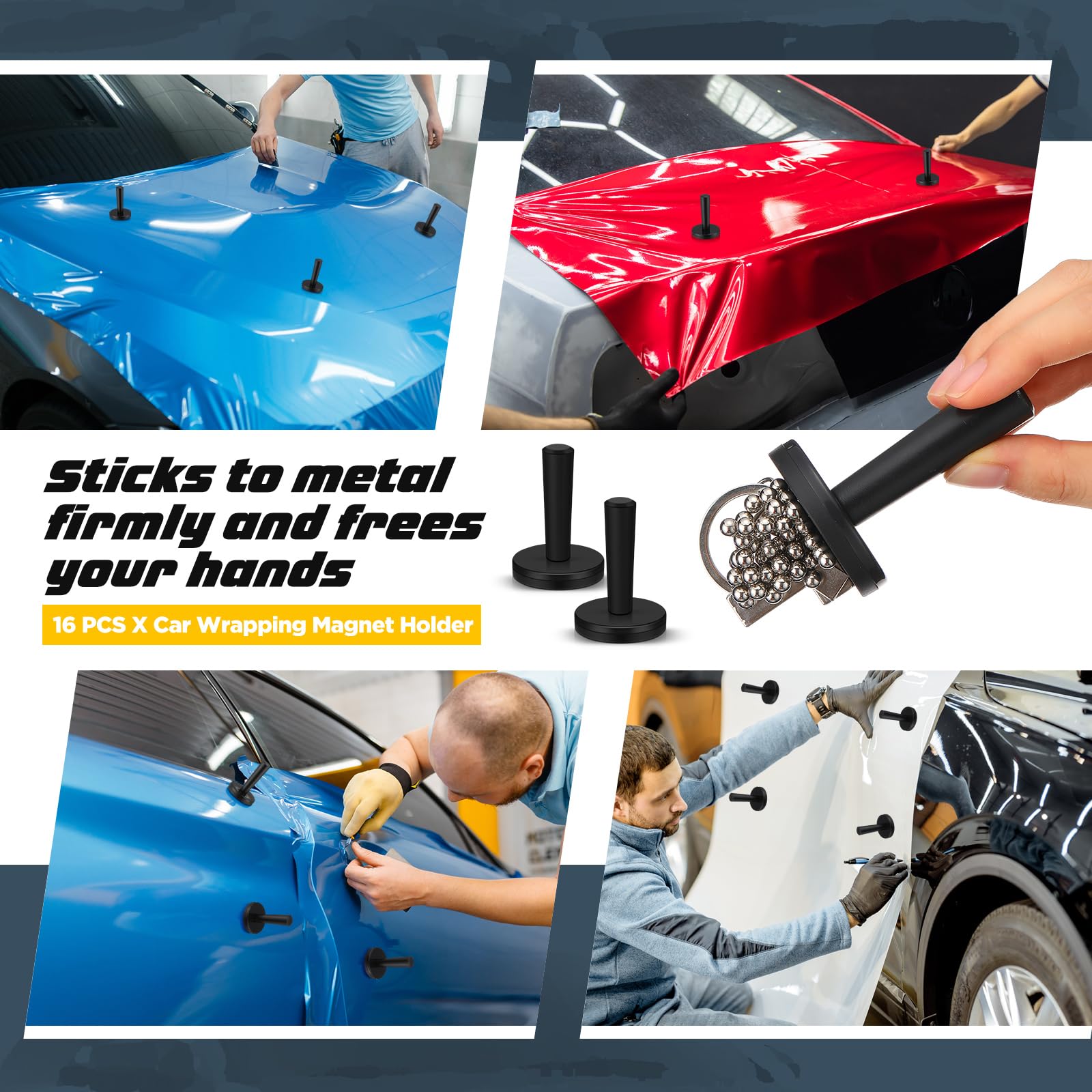 Dunkive alignment magnets used to position vehicle graphics precisely