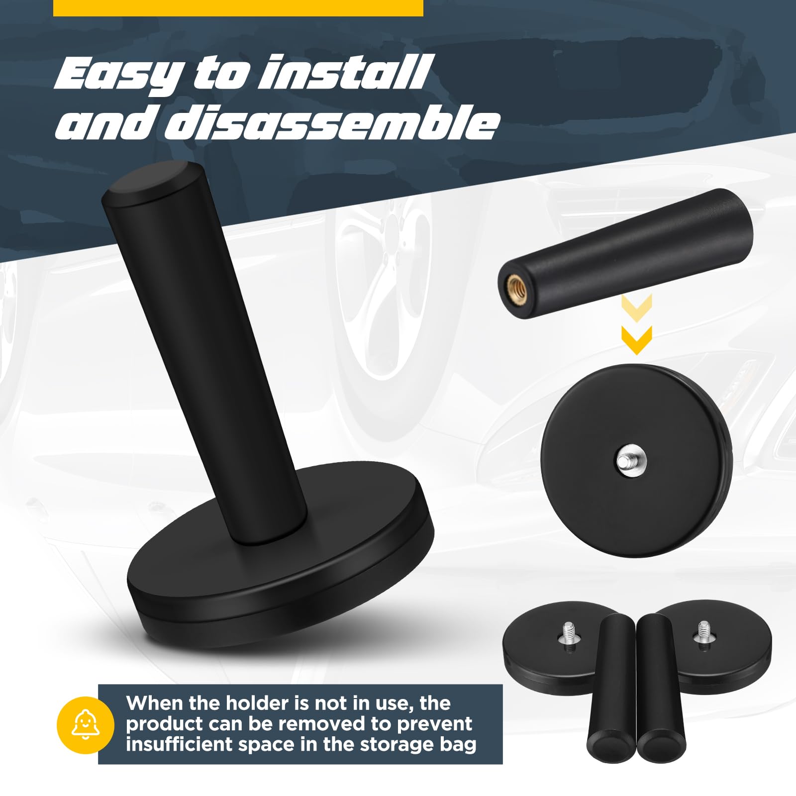 Dunkive easy-remove magnets sized 2.6 by 1.77 inches for clean removal
