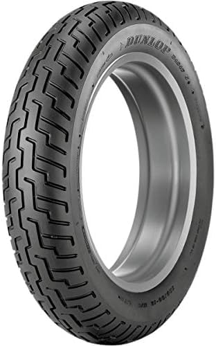 Dunlop D404 front tire side view displaying rugged construction for cruisers