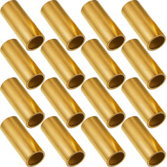 Dunzy brass trailer bushings kit, 16-pack, ready for quick axle replacement.