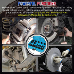 DUOYI hex and spline sockets for versatile caliper maintenance.