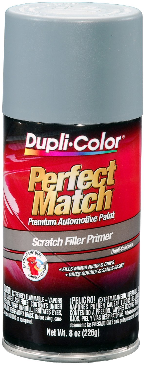 Dupli-Color BPR0031 Gray Scratch Filler Primer prepares the surface for smooth topcoat adhesion.