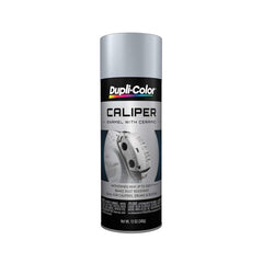 Dupli-Color caliper paint spray can in silver for high-temp, glossy finish.