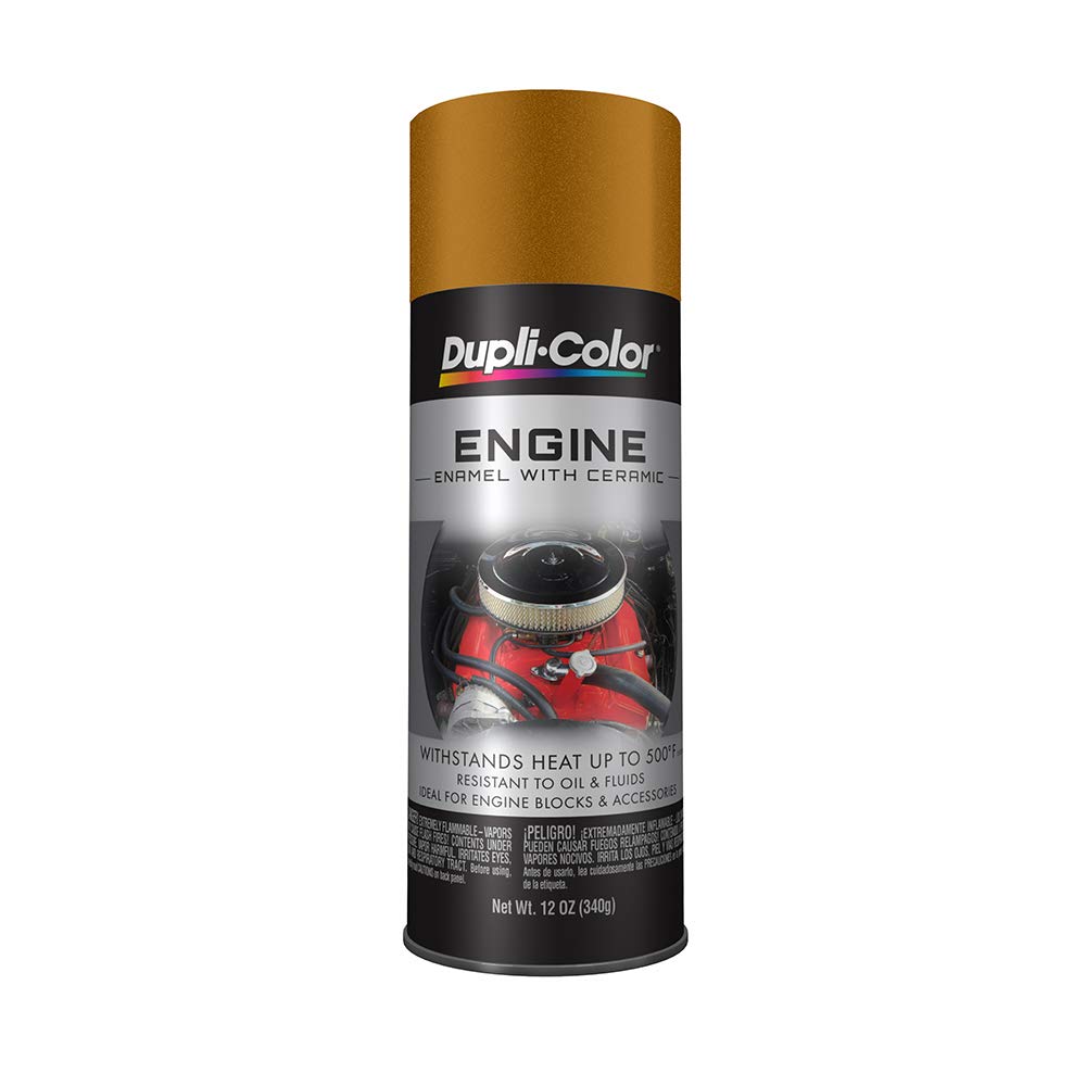 Dupli-Color DE1604 Universal Gold spray can for high-heat engine finishes