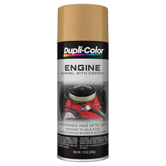 Dupli-Color DE1638 ceramic engine enamel can for high heat protection and gloss.