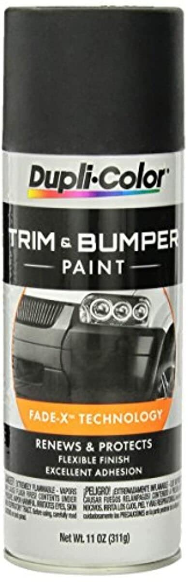 Dupli-Color trim and bumper paint bonds to plastic, rubber, metal and chrome for versatile use.