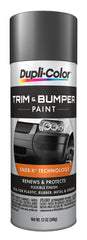 Dupli-Color ETB102000 trim and bumper paint in charcoal restores plastic surfaces with factory look.