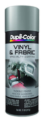 Dupli-Color HVP109 vinyl and fabric coating spray in medium gray for interior restoration and customization.