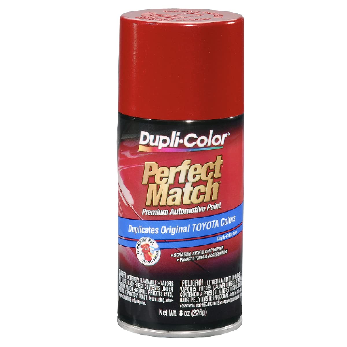 Dupli-Color Perfect Match Barcelona Red 8 oz spray can for precise factory-color touch-ups.