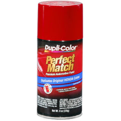 Dupli-Color Perfect Match Milano Red 8 oz can for precise color restoration on OEM surfaces.