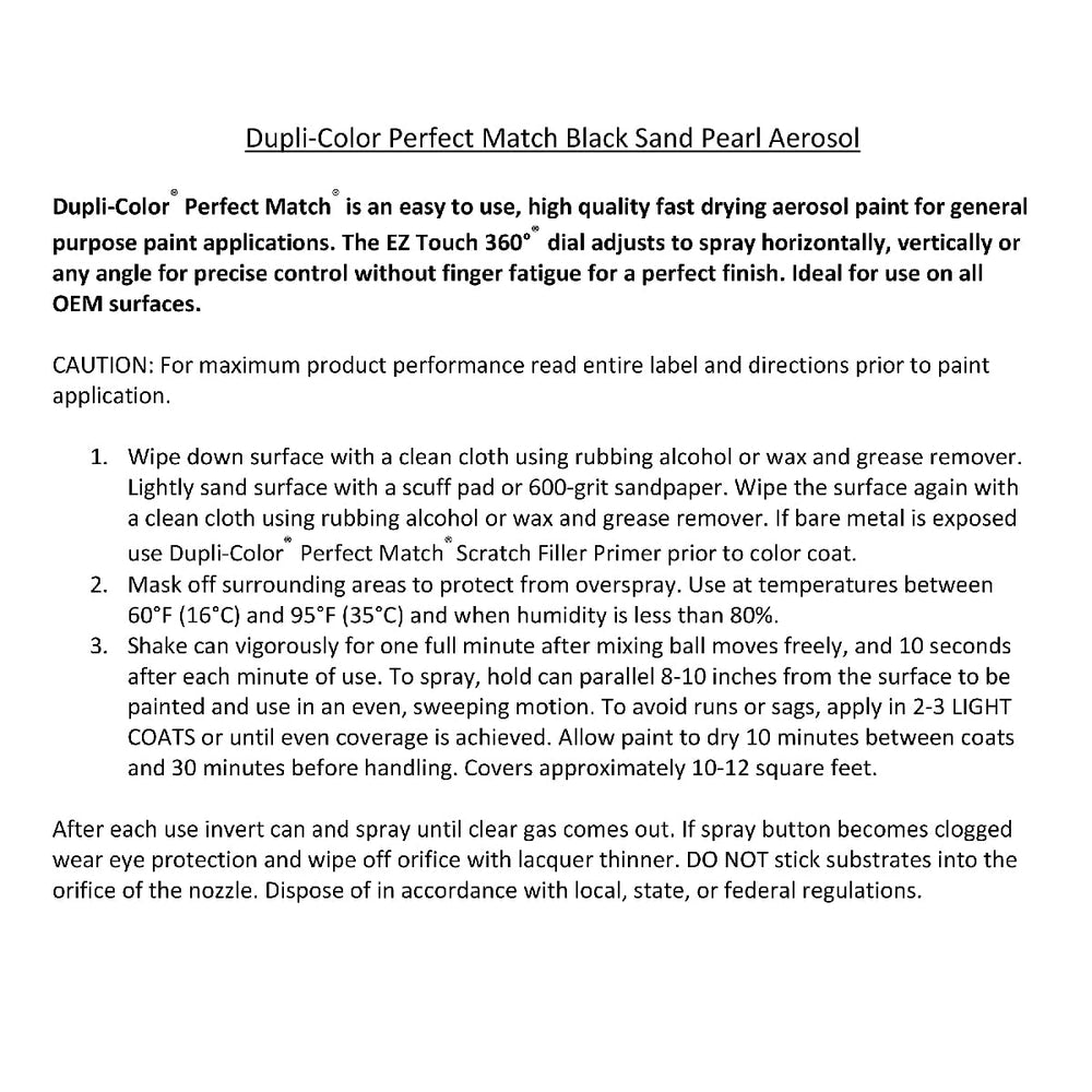Trusted since 1938, Dupli-Color helps restore vehicle appearance.