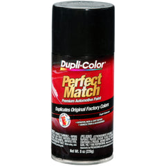 Dupli-Color Perfect Match universal black 8oz bottle for precise car touch-ups.