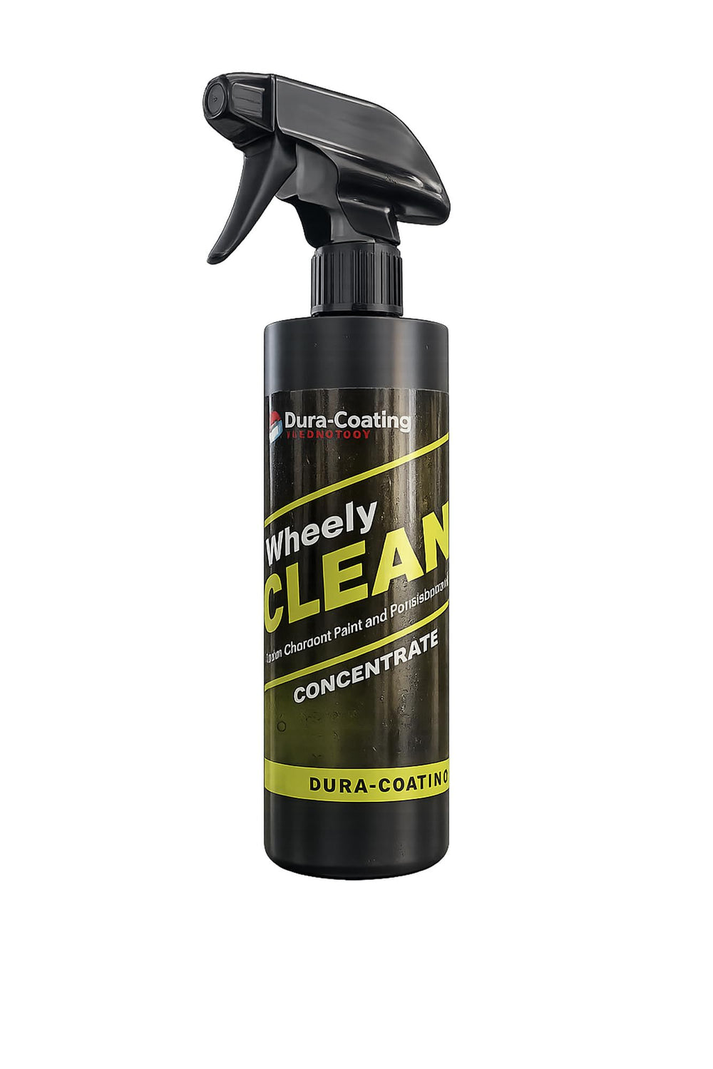 DURA-COATING Wheely Clean bottle pour for fast wheel cleaning.