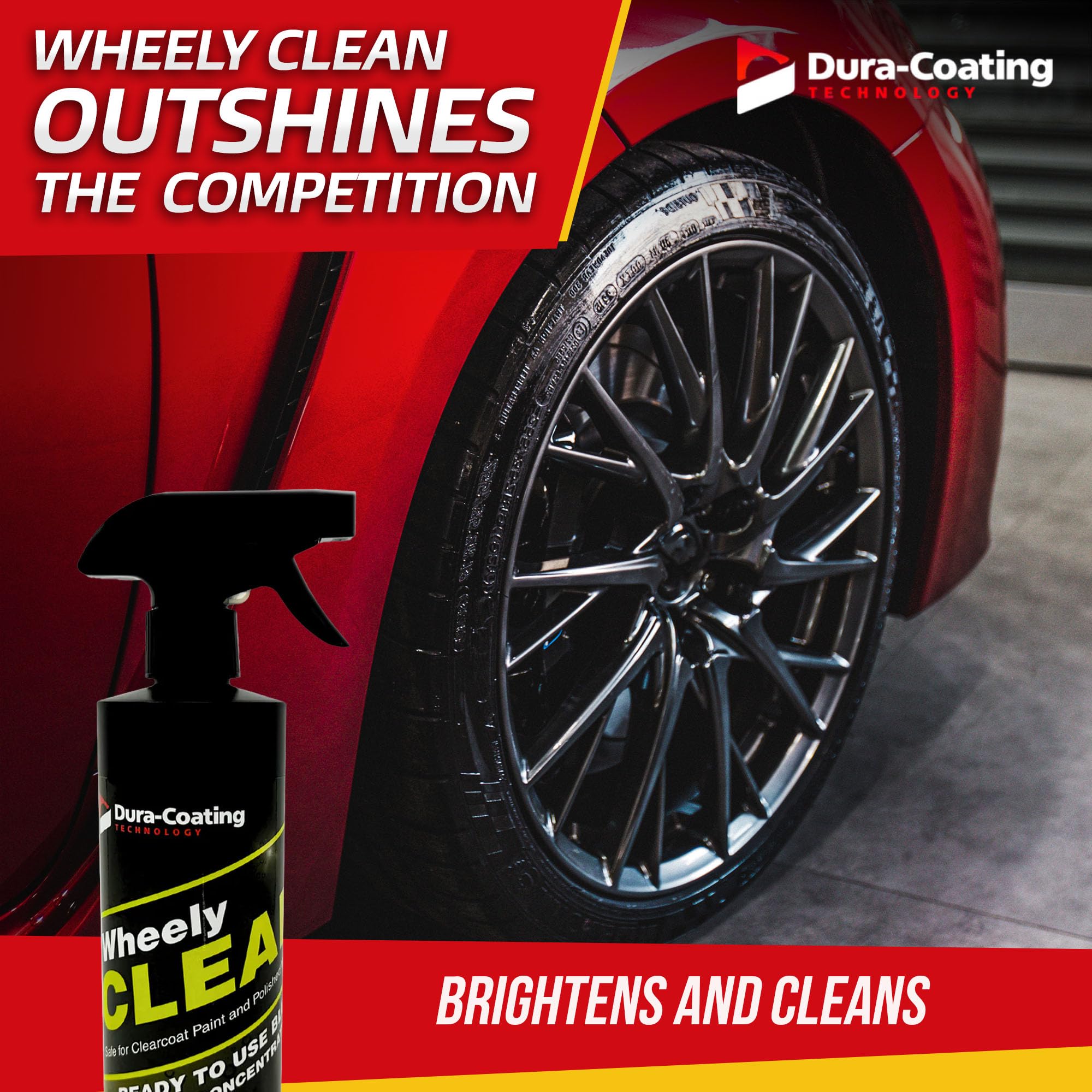 Soak and scrub with Wheely Clean to lift tough grime.