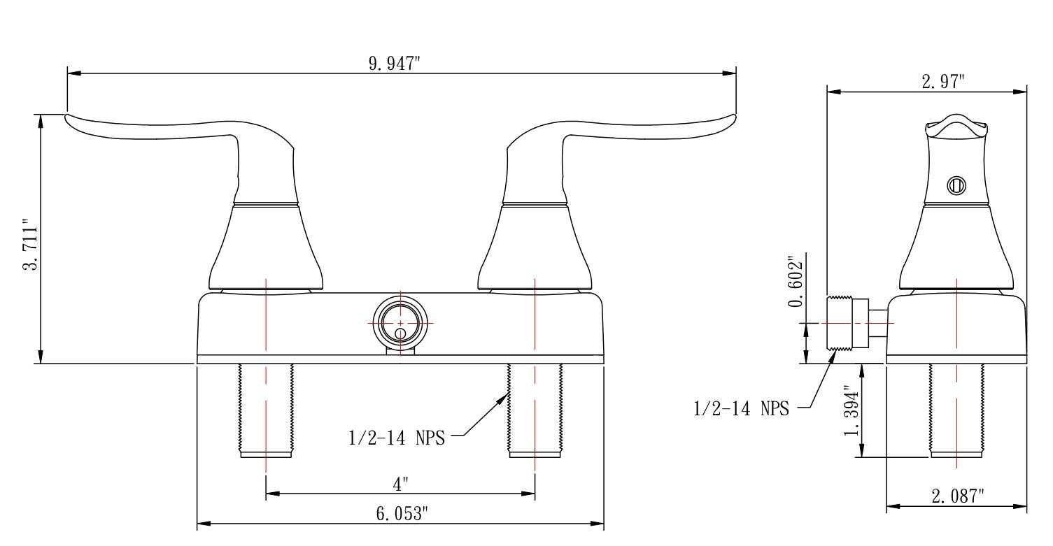 DF-SA100LH-MB 2.4 GPM flow delivers steady RV shower spray