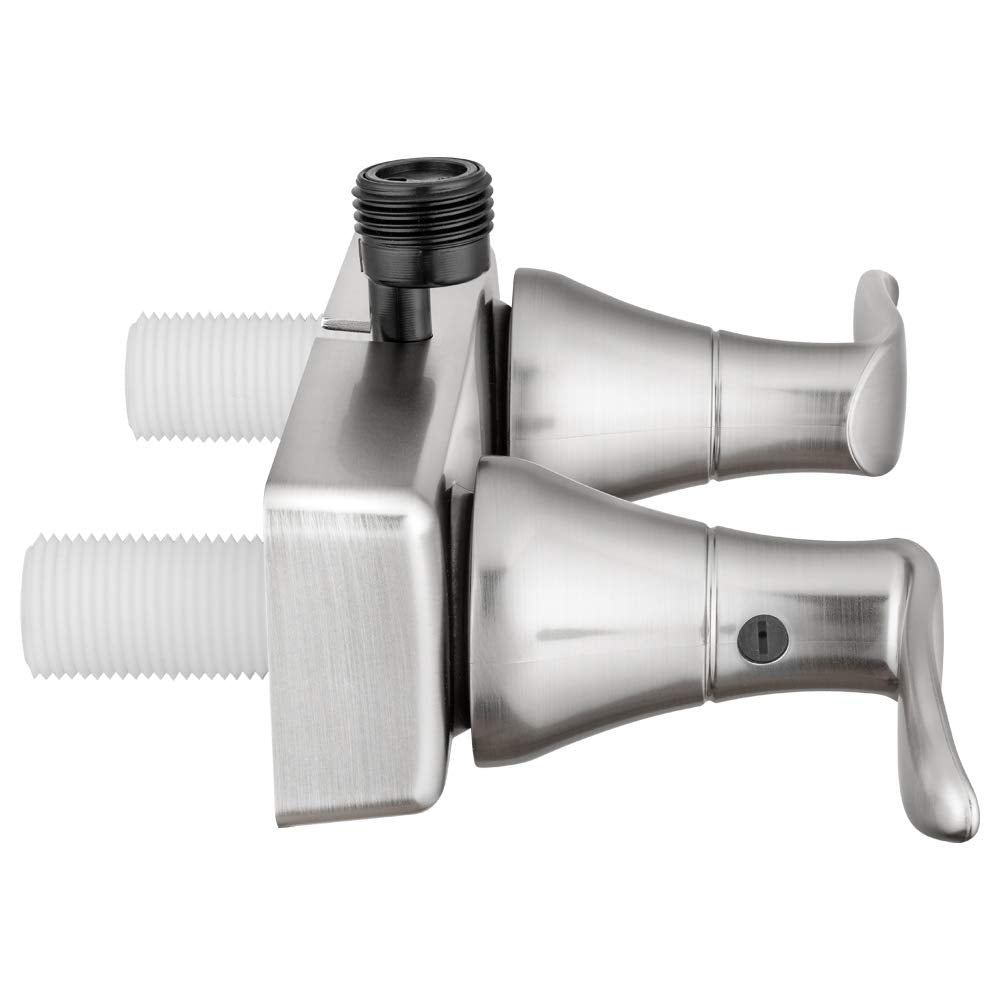 Dura Faucet DF-SA100LH-SN 2.4 GPM flow illustrated for RV use