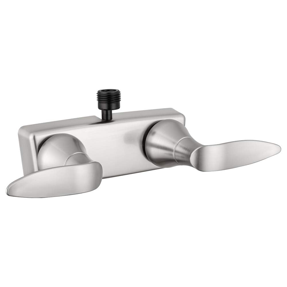 Dura Faucet DF-SA100LH-SN shower faucet close-up with winged lever for smooth control