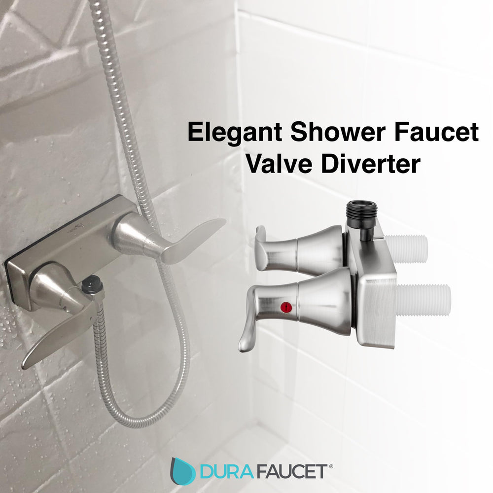 Dura Faucet DF-SA100LH-SN lever detail highlights easy turn action
