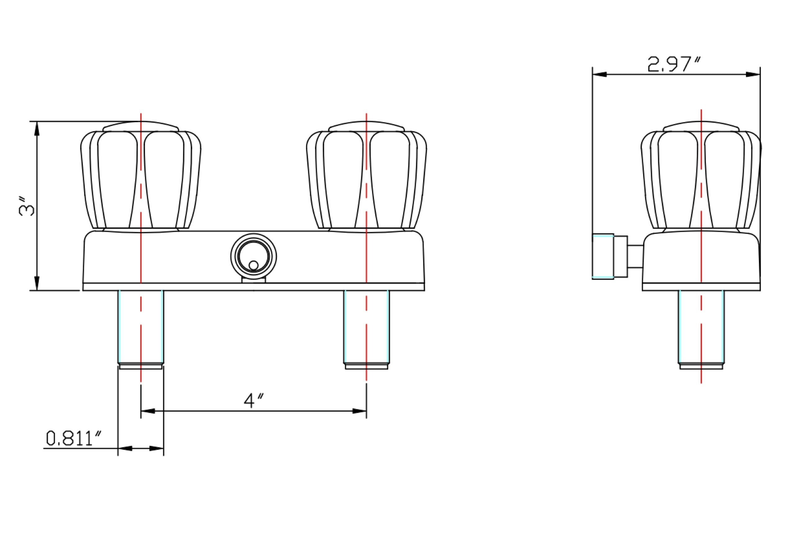 Dura Faucet DF-SA100S-BQ saves space in compact motorhome showers