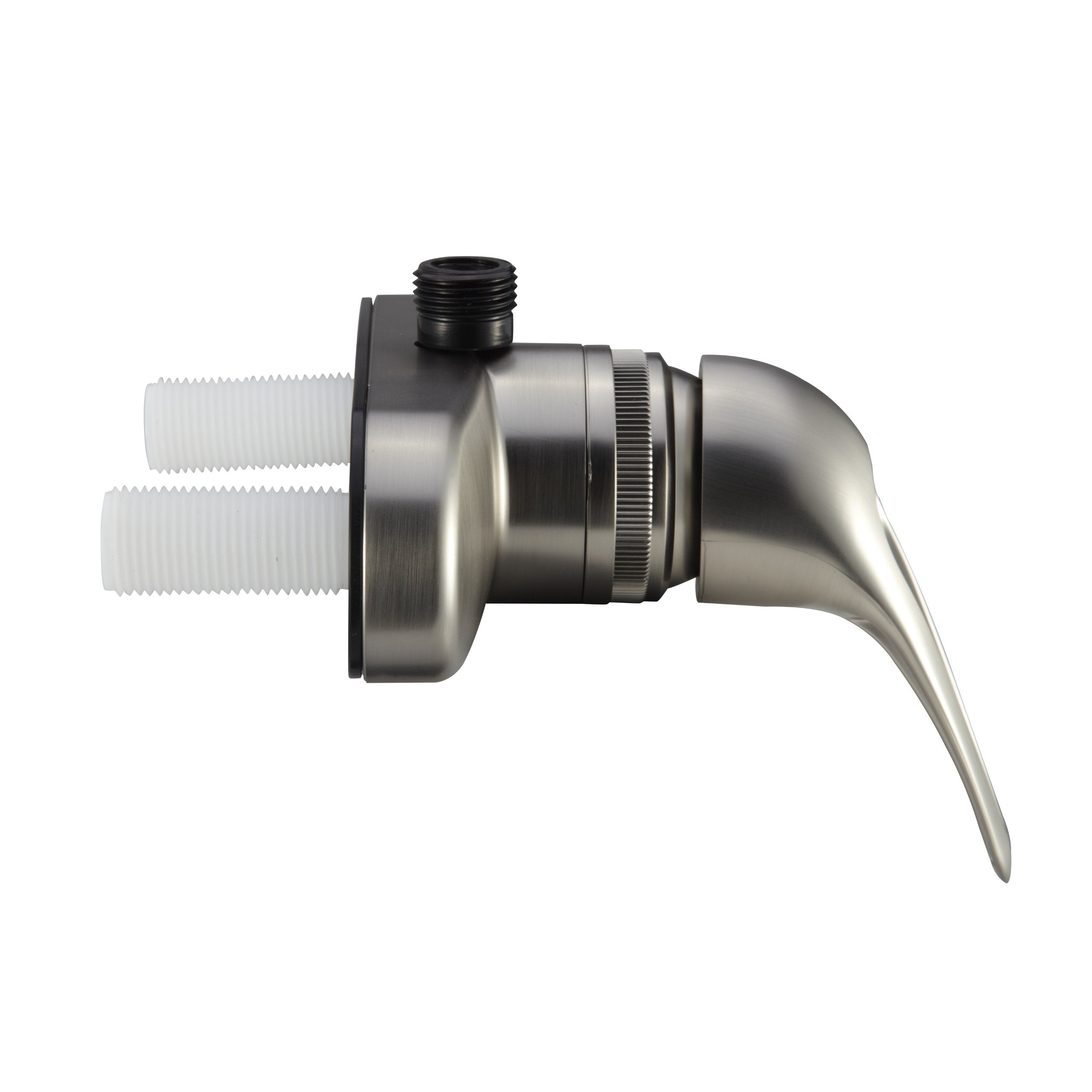 Dura Faucet RV faucet offers simple two-hole installation for tight spaces.