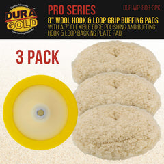 Dura-Gold Pro 7-inch flexible edge backing plate on a polisher.