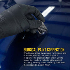 Dura-Gold safety strap helps secure the blade during detailing.