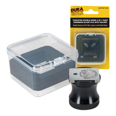 Dura-Gold tungsten denibbing blade with magnetic holder for precise paint runs