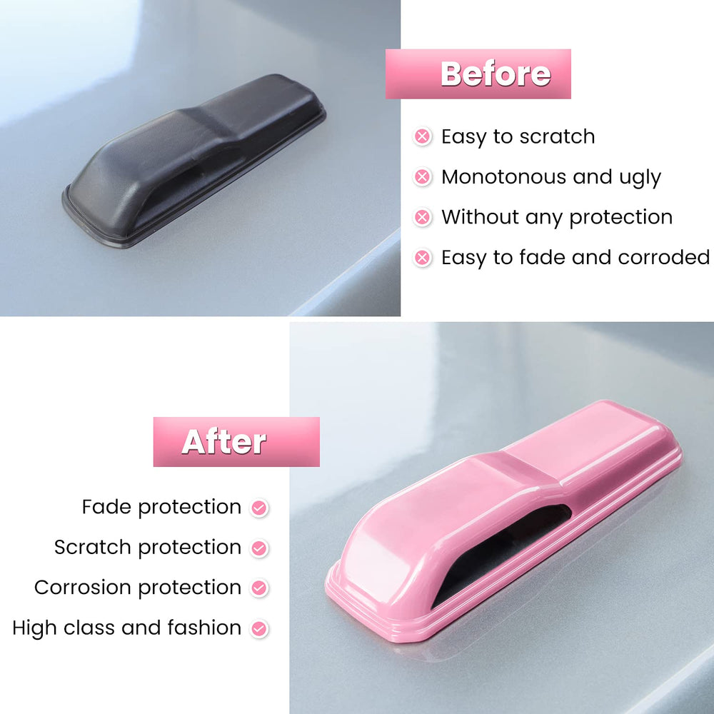 durable ABS pink hood hinge cover exterior for jeep protection.