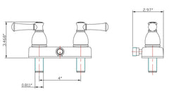 Durable plastic construction of DF-SA100L-SN keeps RV shower light