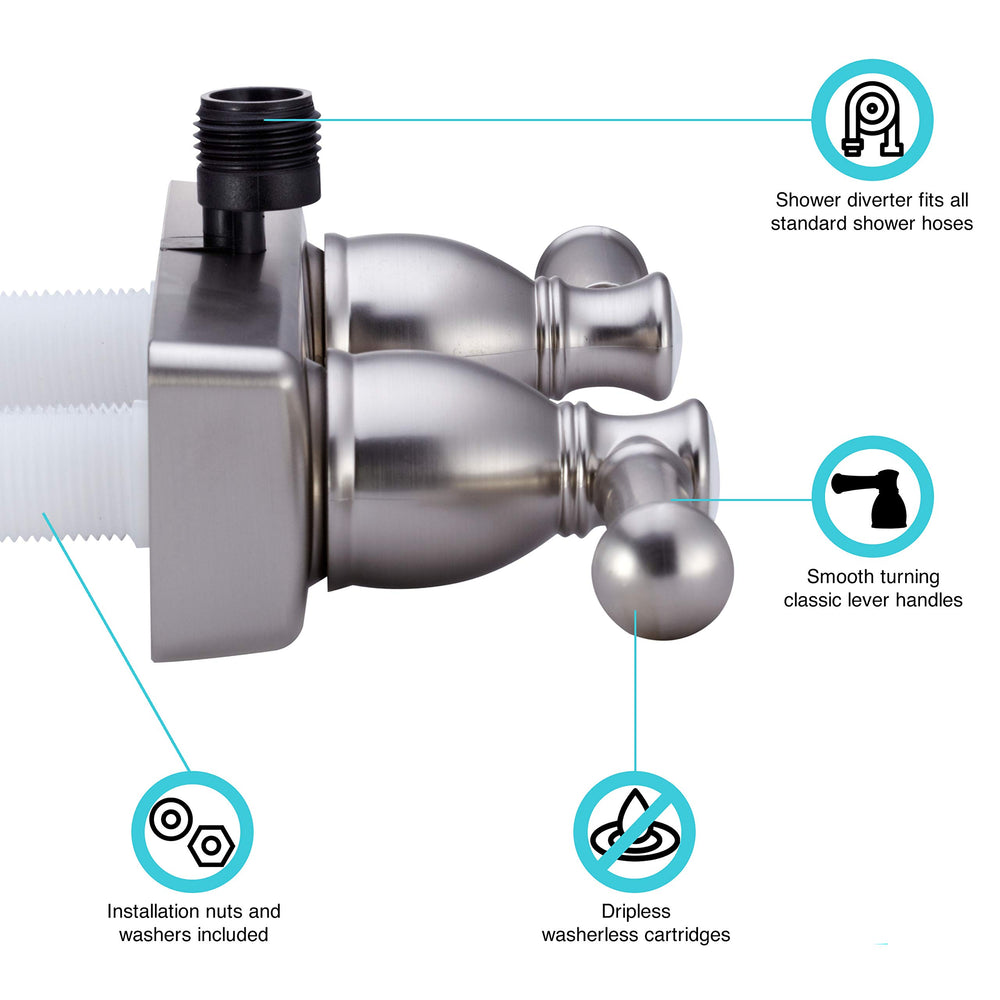 Teapot-style lever on DF-SA100L-SN for smooth action