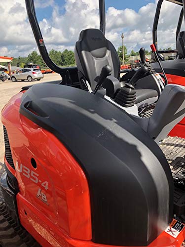 Durafit seat covers installation check confirms proper fit for Kubota excavator seats.