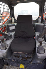 Durafit KU24 Endura back cover on Kubota seat protecting seat and keeping documents handy