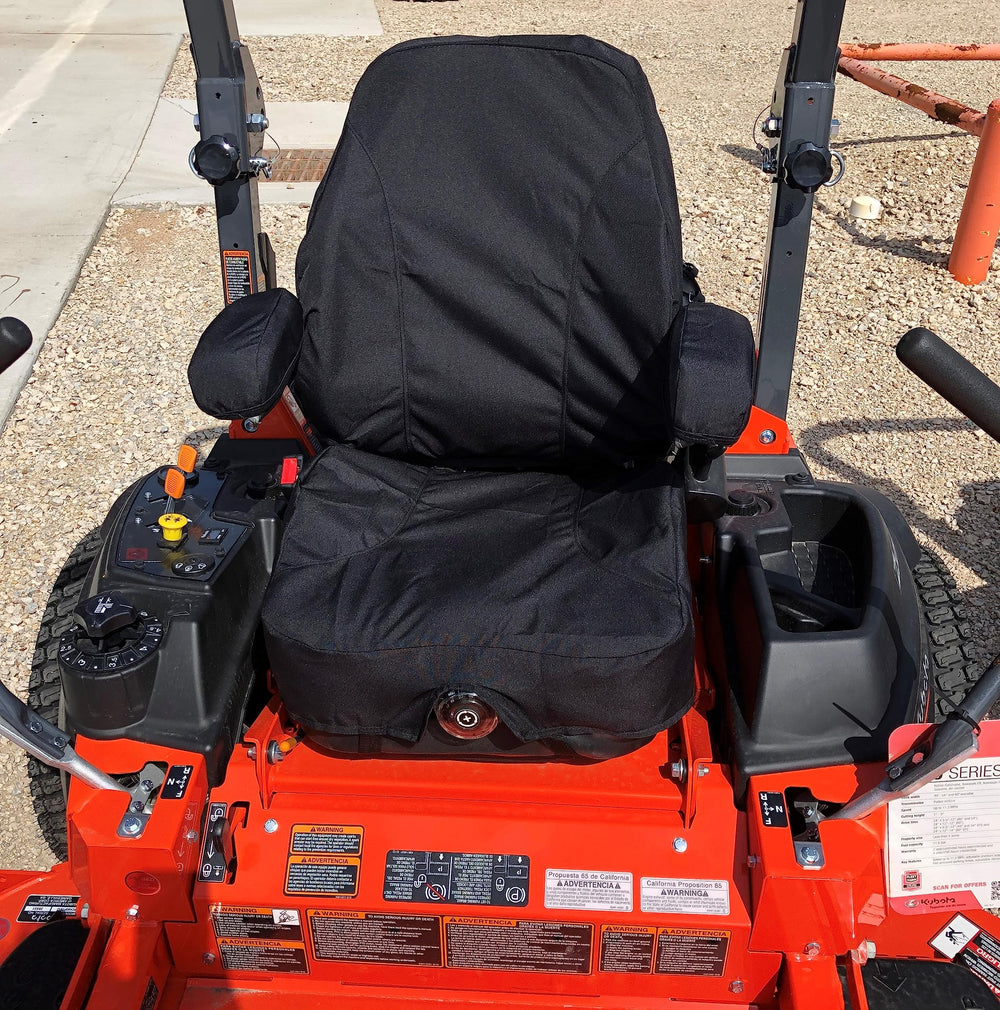 Durafit Kubota Z700/Z781i seat covers overview showing full protection and fit.