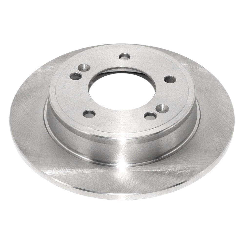 DuraGo Professional Series rear solid brake rotor, top view, ensures stable braking and precise fit.