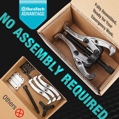 DURATECH 6-inch gear puller front view highlighting sturdy construction and grip