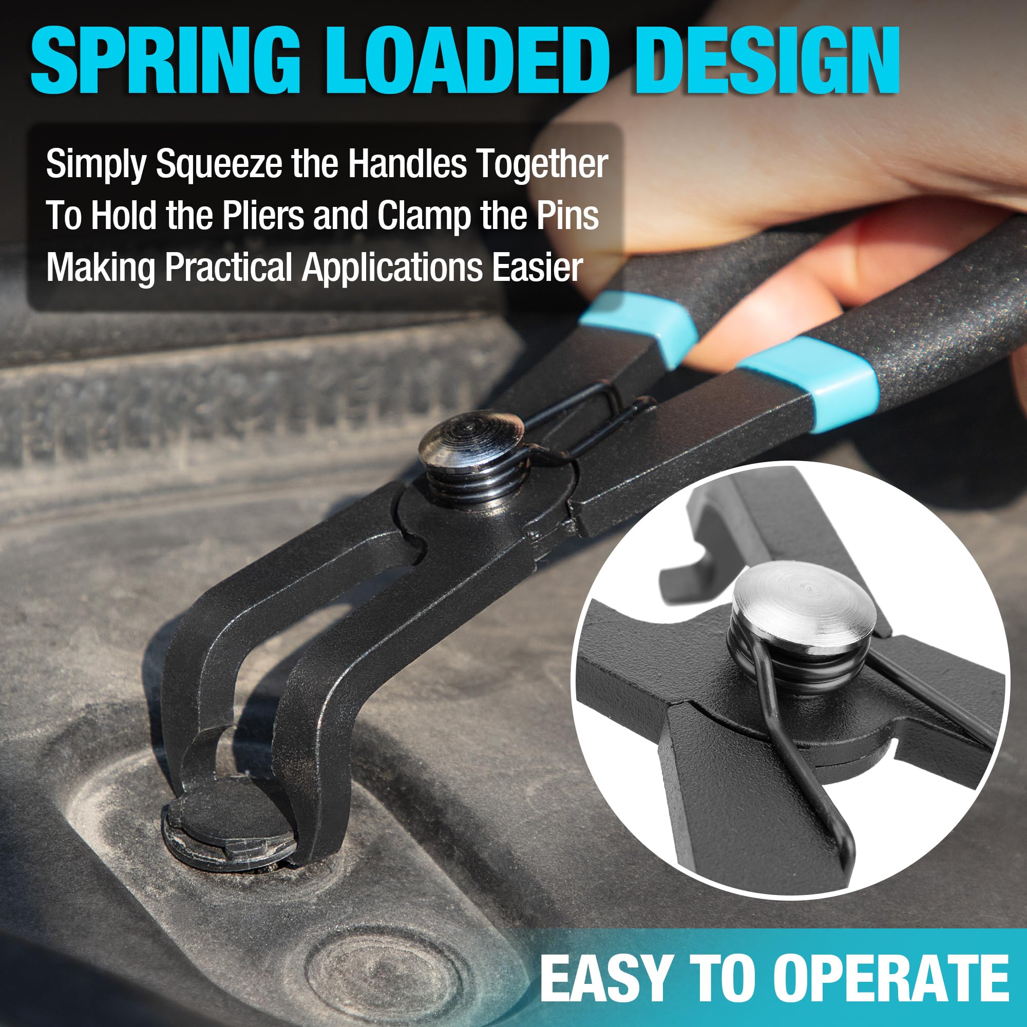 DURATECH durable, corrosion-resistant plastic coating supports long-lasting use.