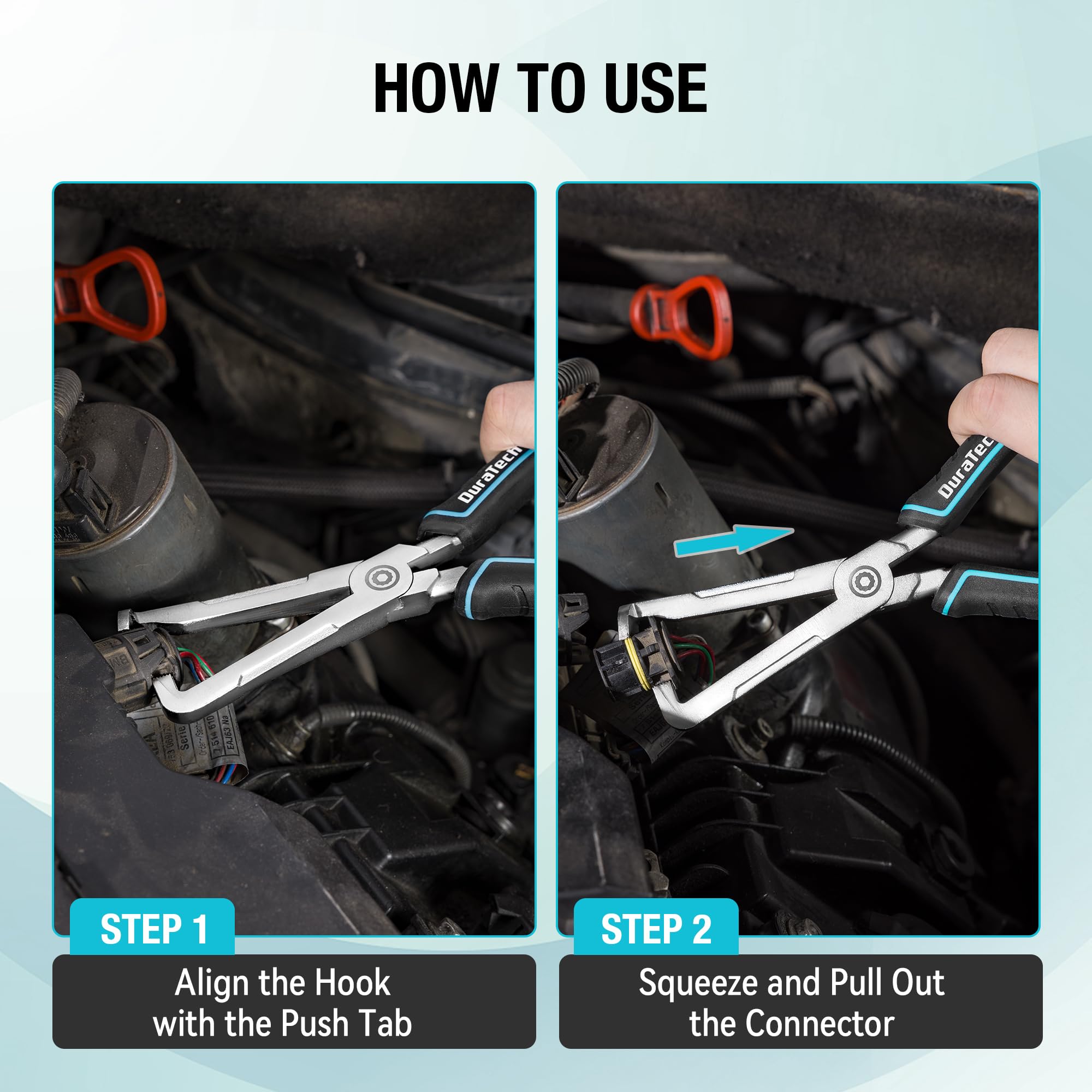 DuraTech ergonomic anti-slip handle reduces hand fatigue during use.