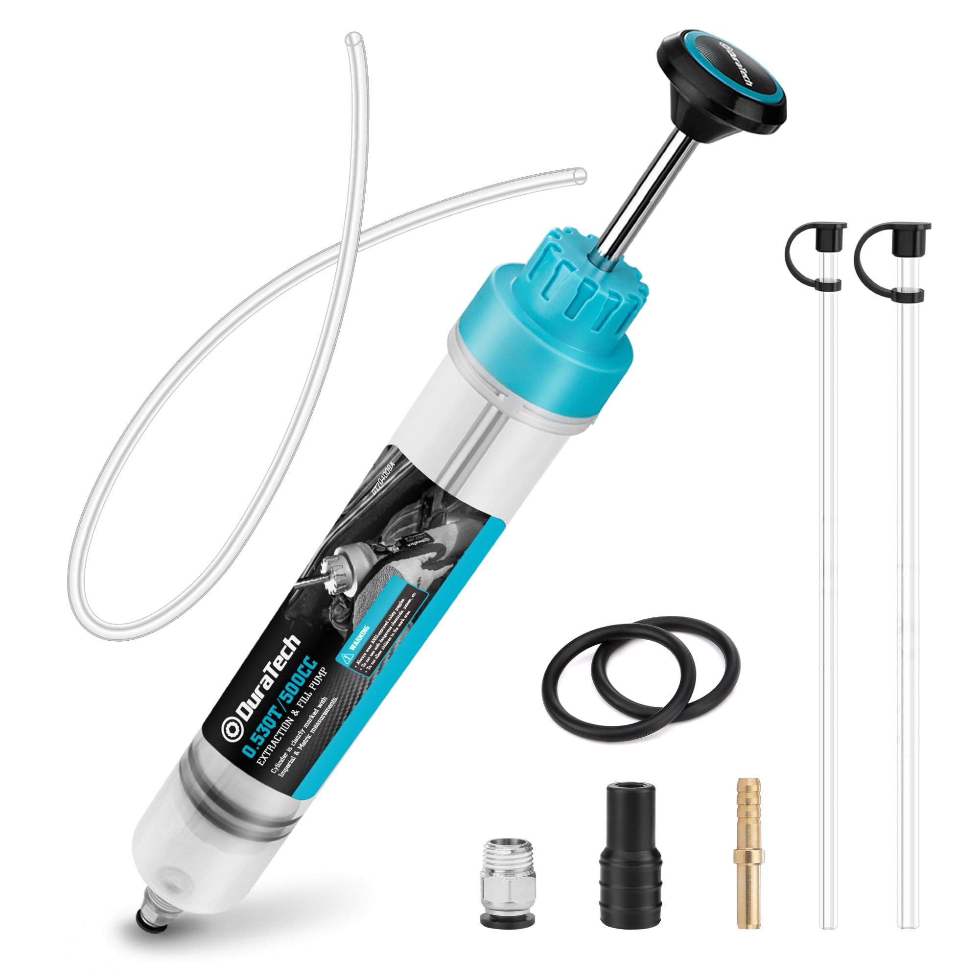 Duratech fluid extractor package contents arranged for easy maintenance