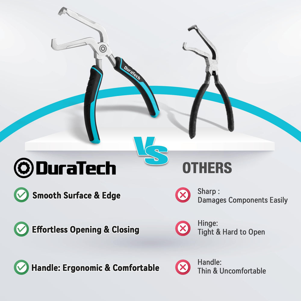 DuraTech half-moon serrated edge and teeth grip connectors firmly
