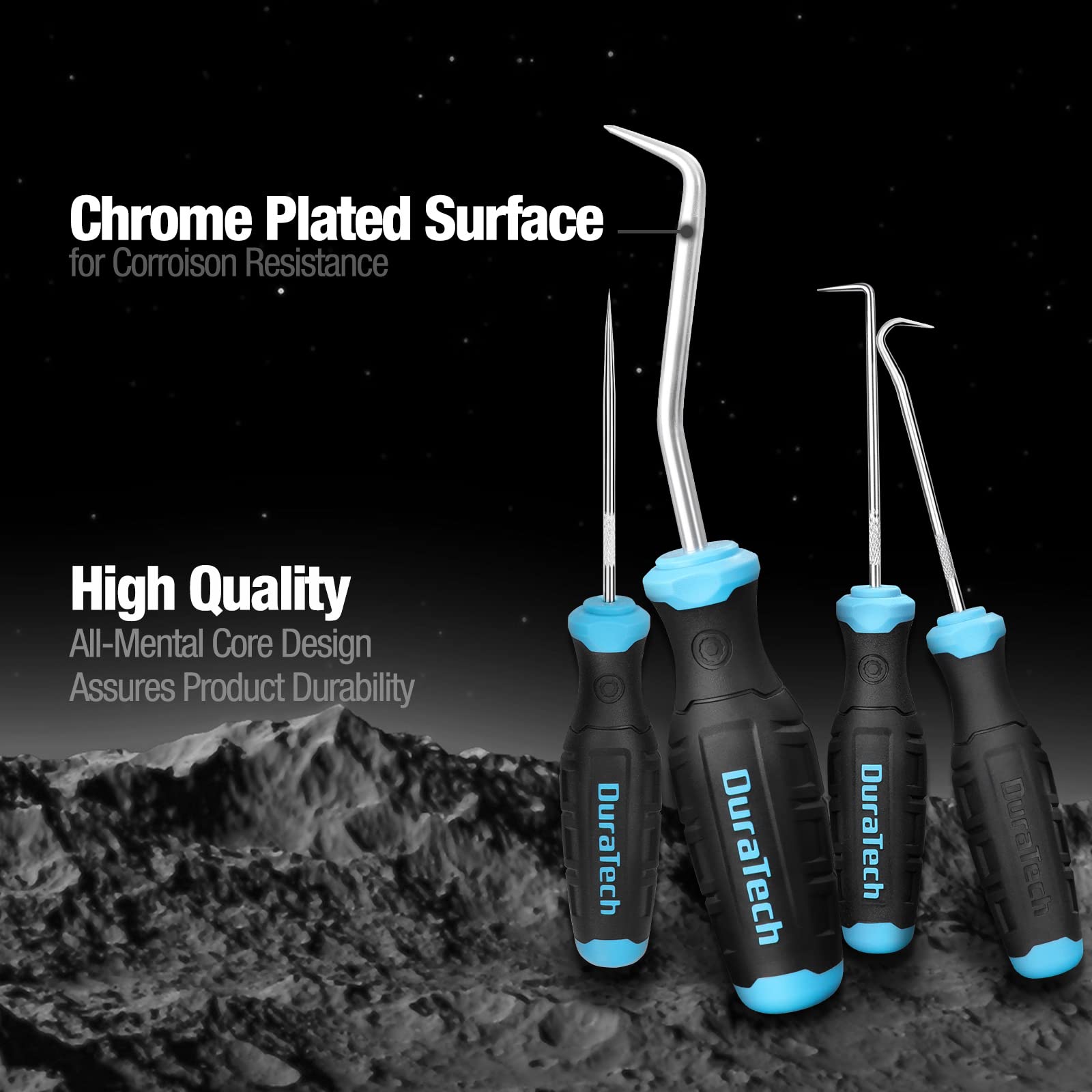 Duratech knurled handle offers anti-slip grip during use