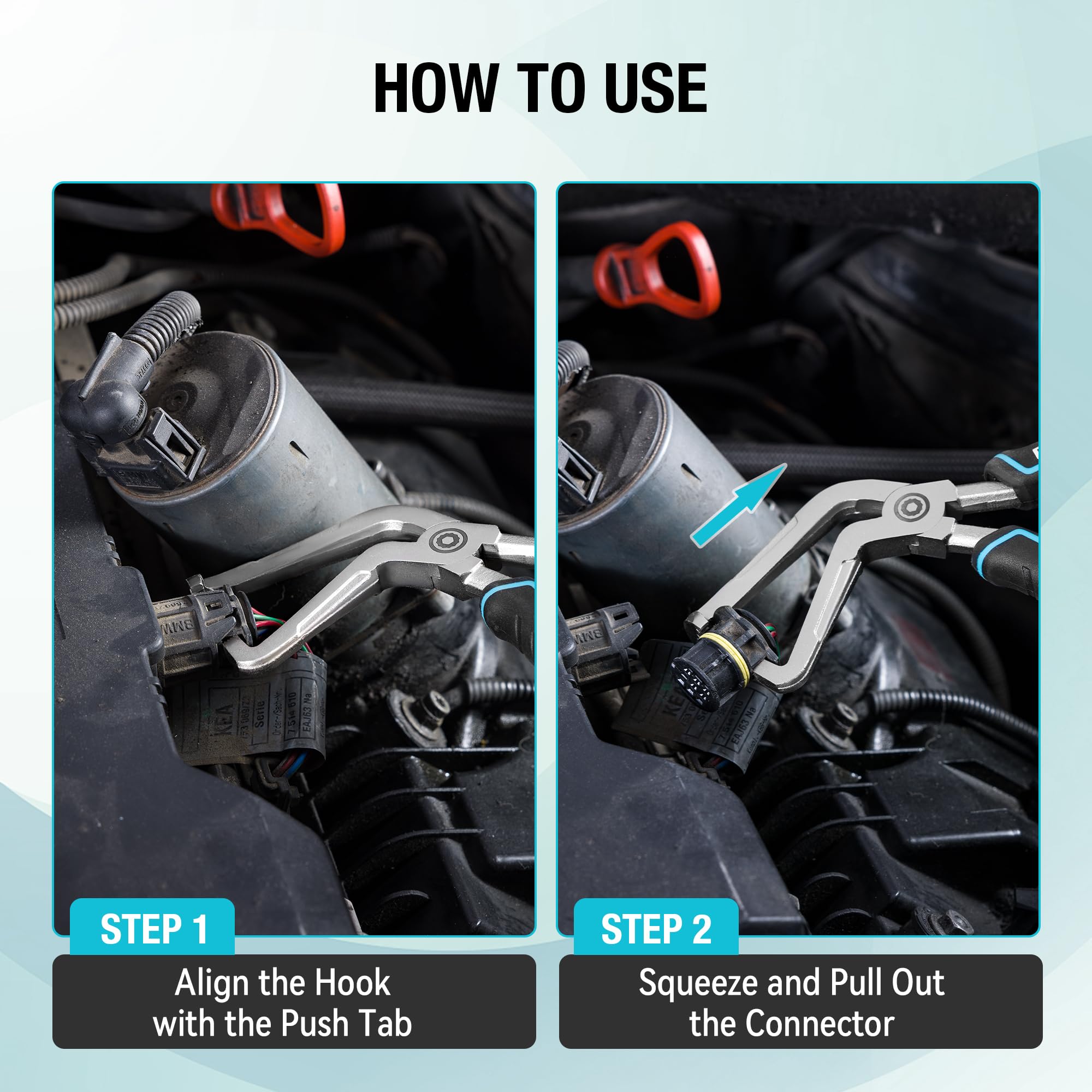 DuraTech multi-size fit helps disconnect sensors such as MAF and fuel injectors