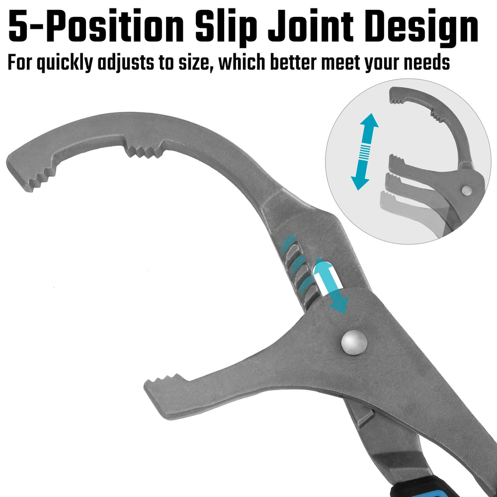 DURATECH oil filter wrench 12-inch ready for larger filters with extra leverage