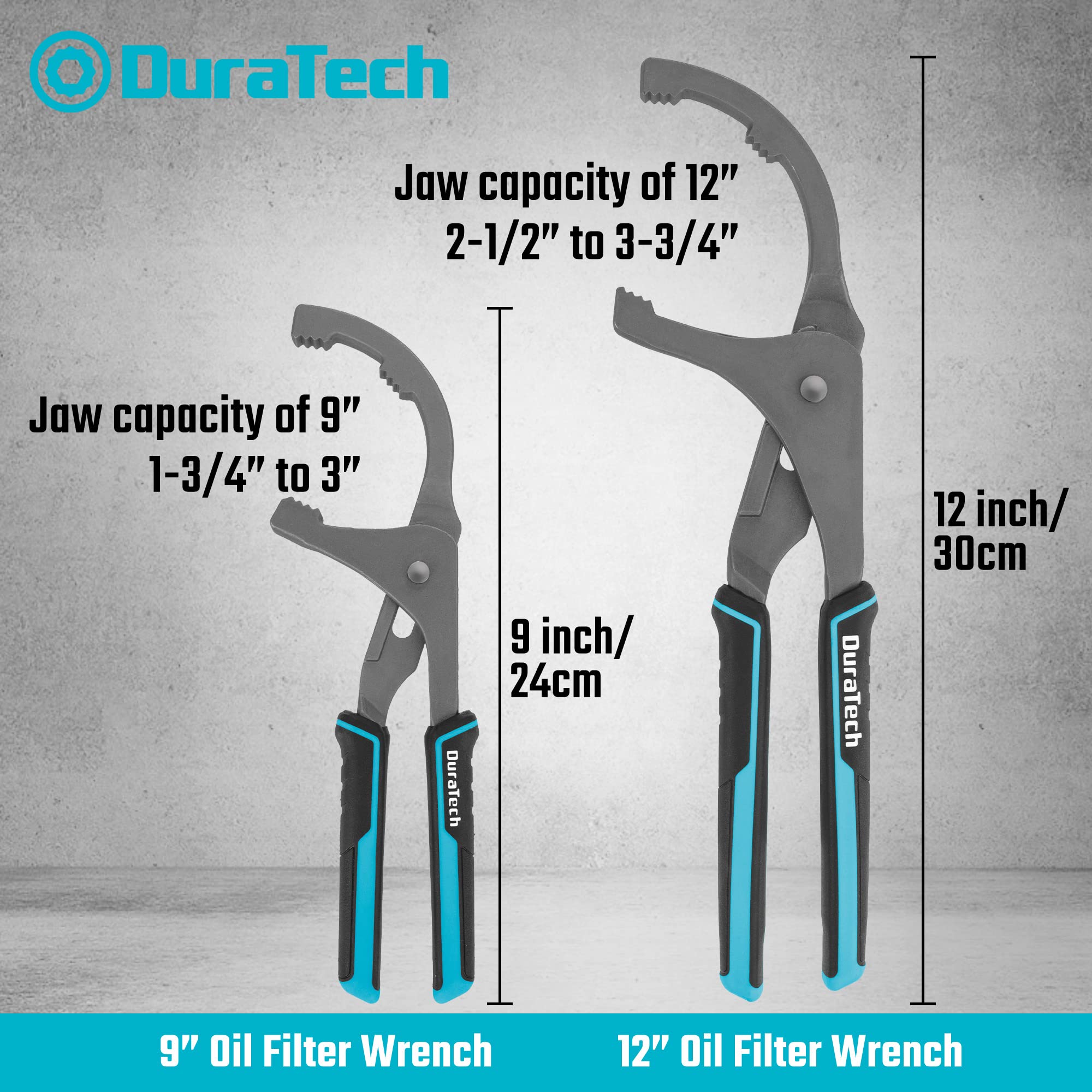 Bi-material grip and safety edge reduce fatigue during use