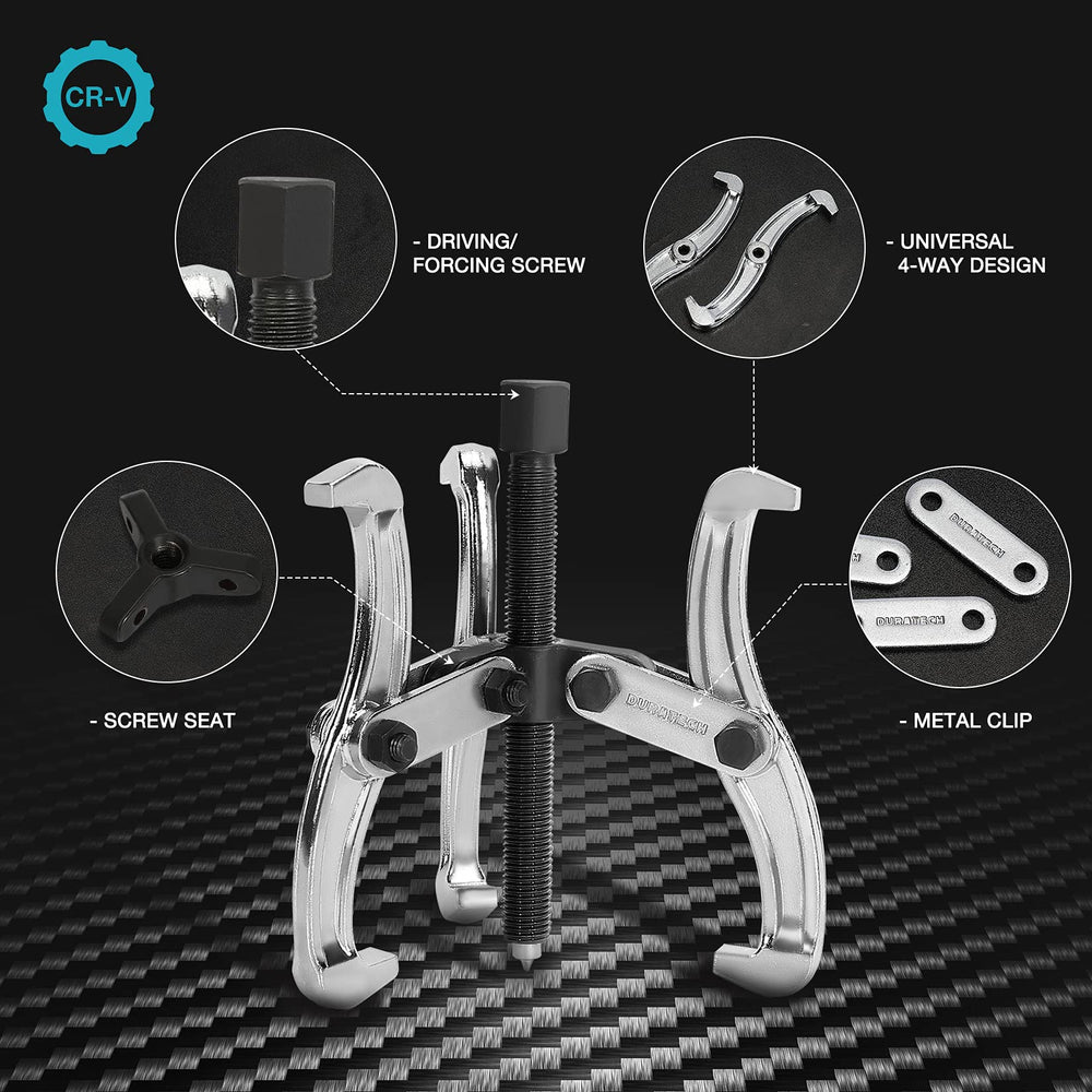 DURATECH reversible jaws support inside and outside grip in confined spaces
