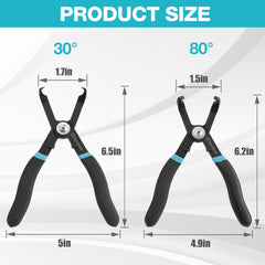 DURATECH spring-loaded clip remover reduces hand fatigue during removal tasks.