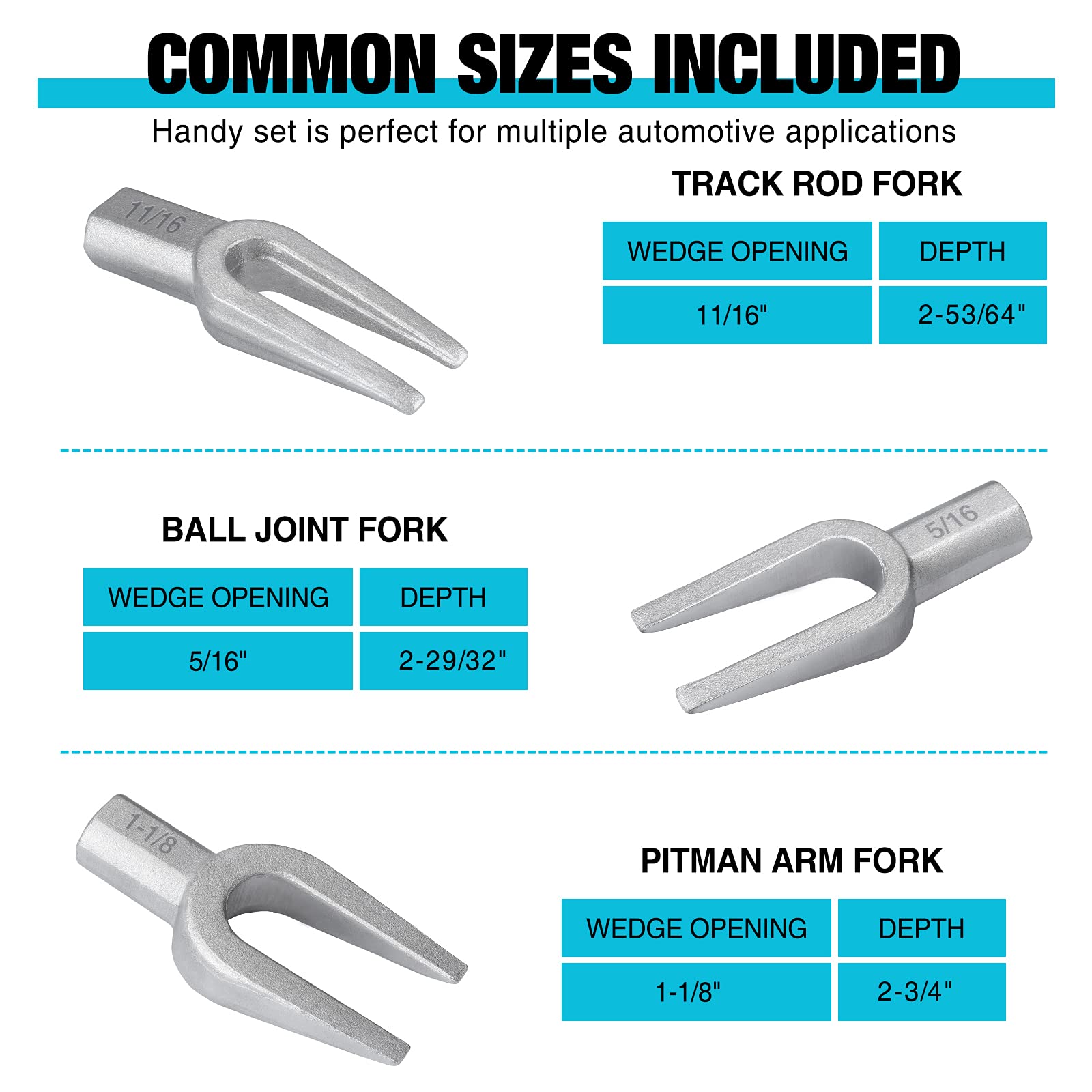 DURATECH track rod fork 11/16 in reaching tight areas