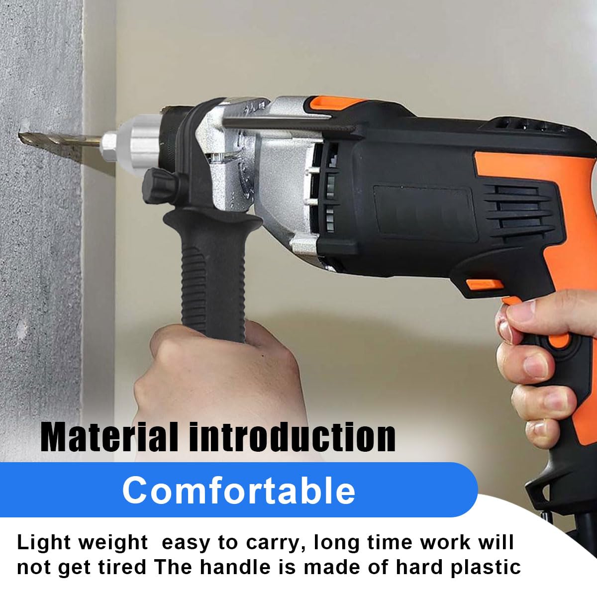 DUSCOKE rivet adapter features a non-slip handle for better control.