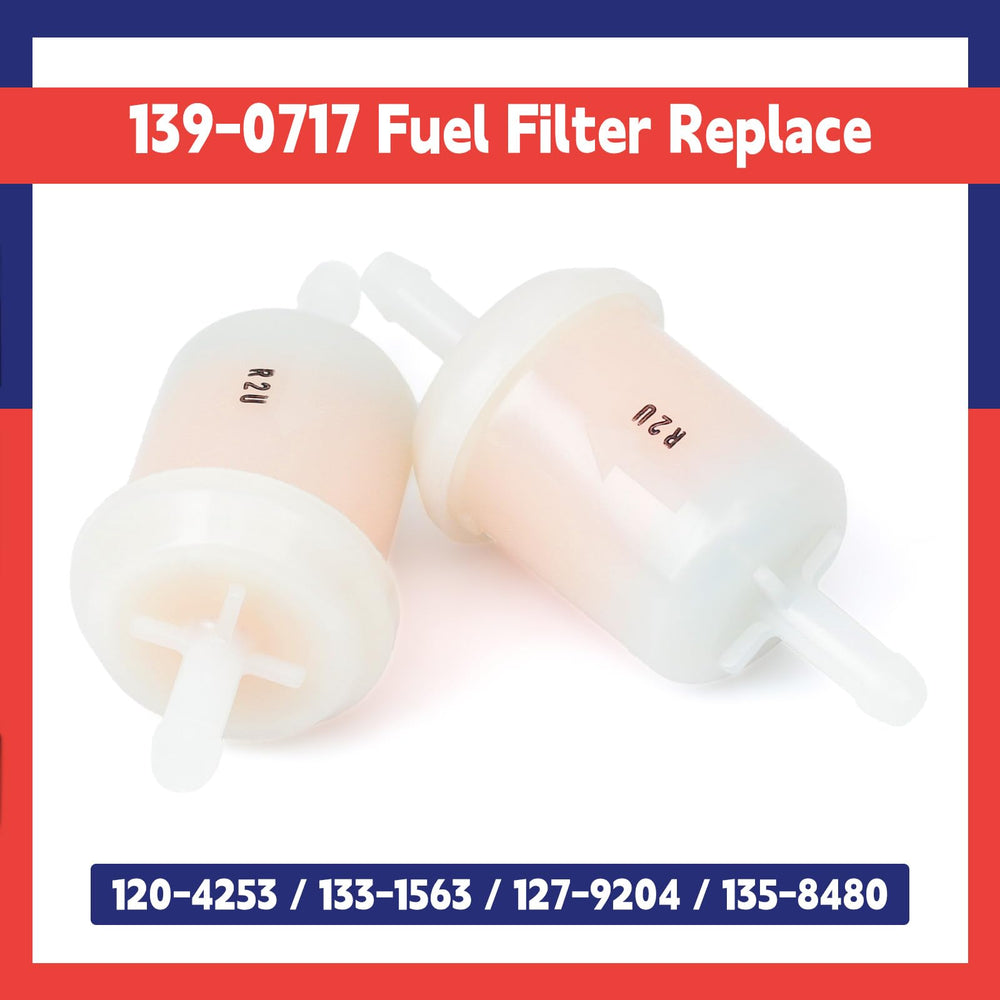 Dusledel fuel filter compatibility chart image shows wide mower coverage.