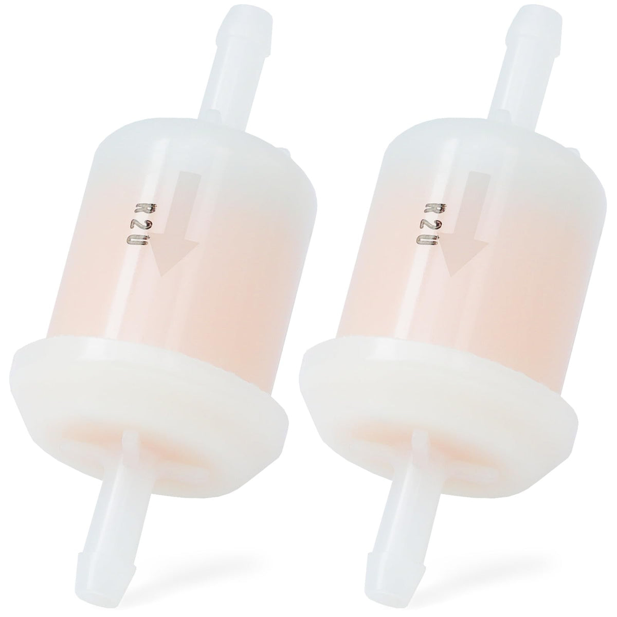Dusledel fuel filter Quest-radius close-up for reliable mower performance.